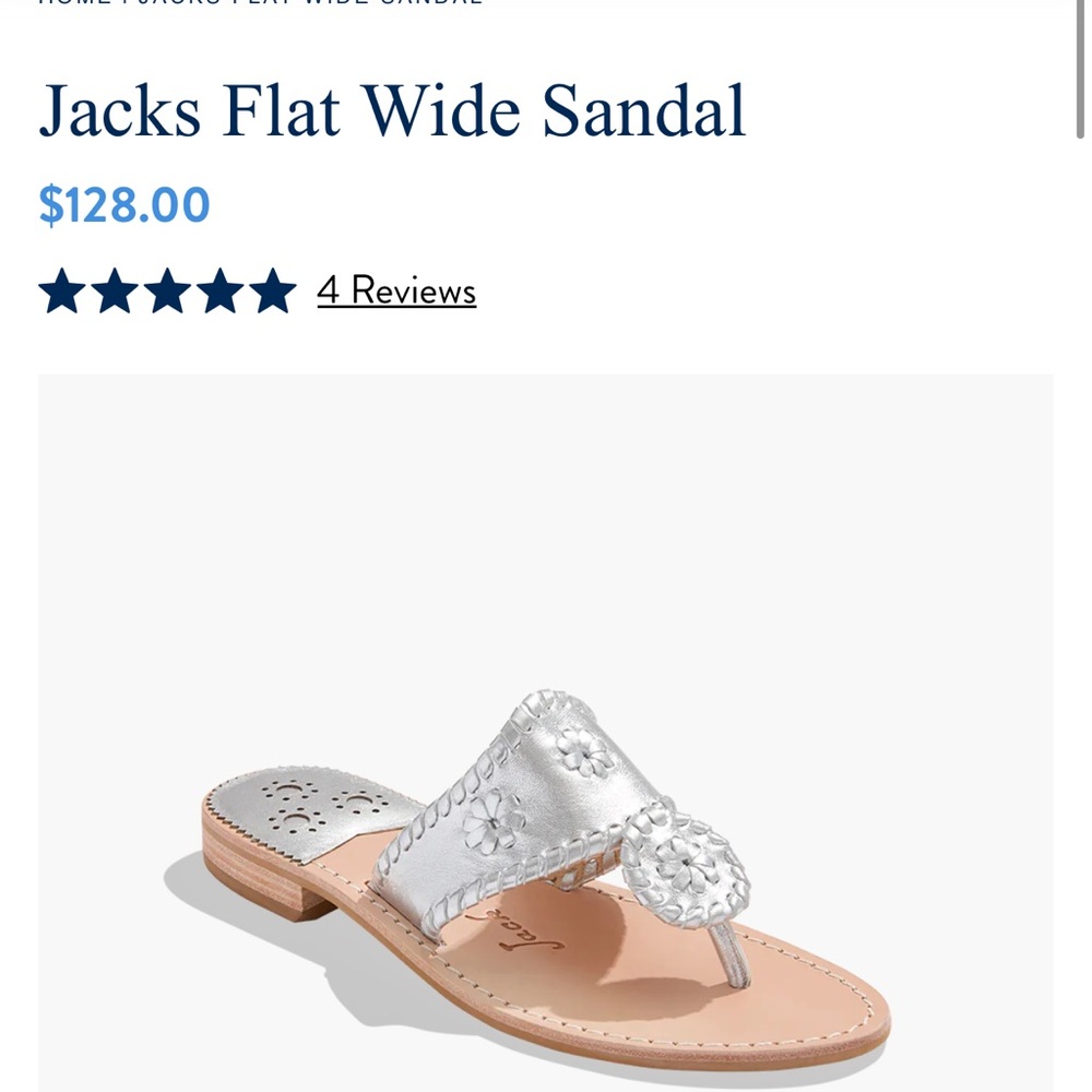 Jack Rodger’s Silver Sandals